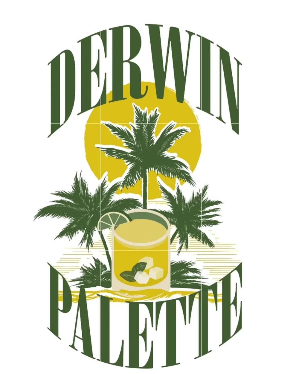 Graphic Tee Palm-Colada