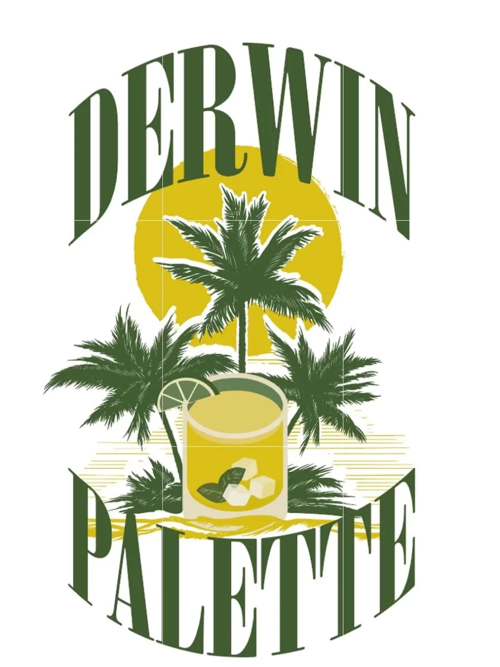 Graphic Tee Palm-Colada