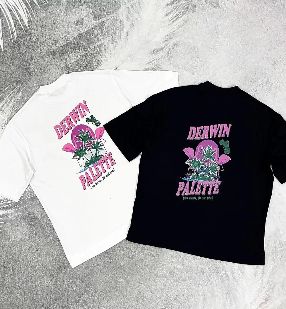 Graphic Tee Flamingo Love Scenes