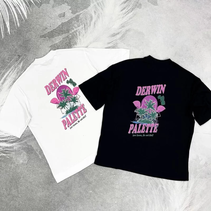 Graphic Tee Flamingo Love Scenes