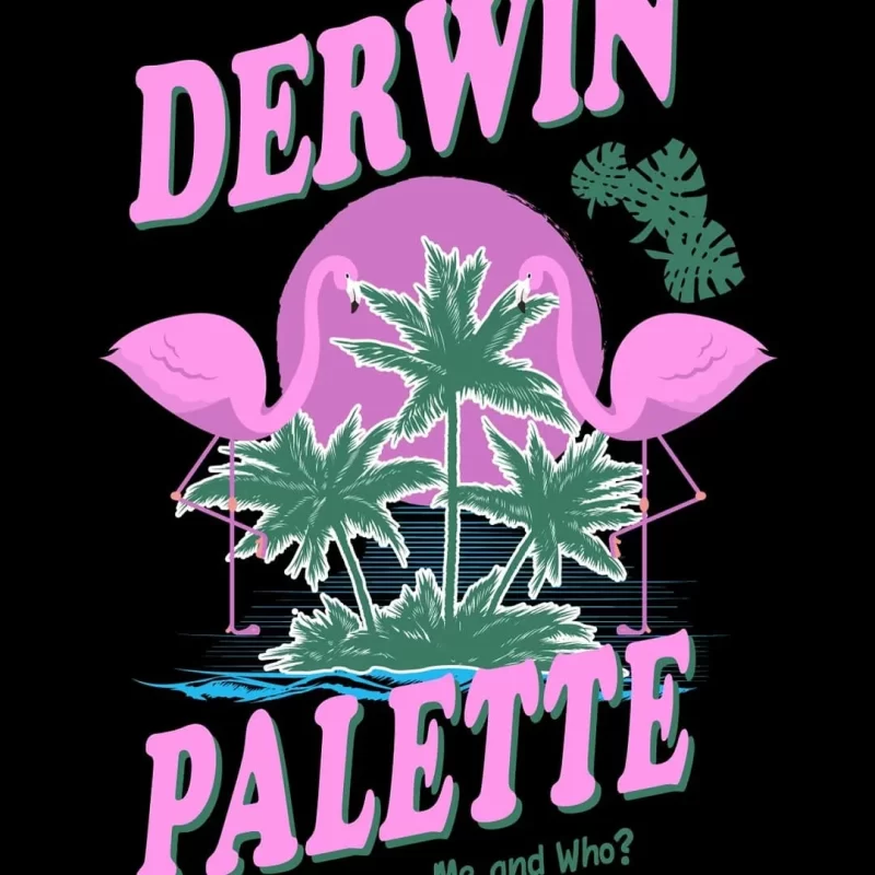 Graphic Tee Flamingo Love Scenes - Image 2