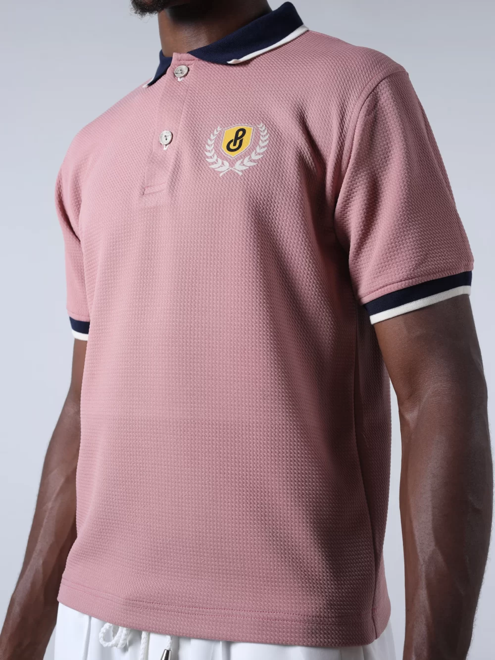 The Polo Tee - Blush Pink