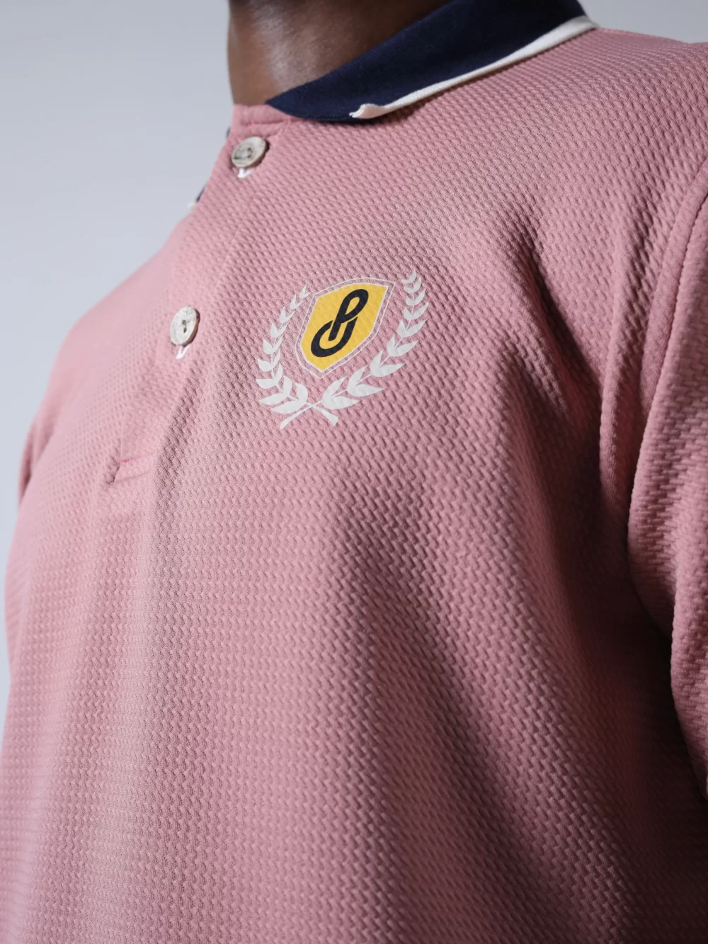 The Polo Tee - Blush Pink