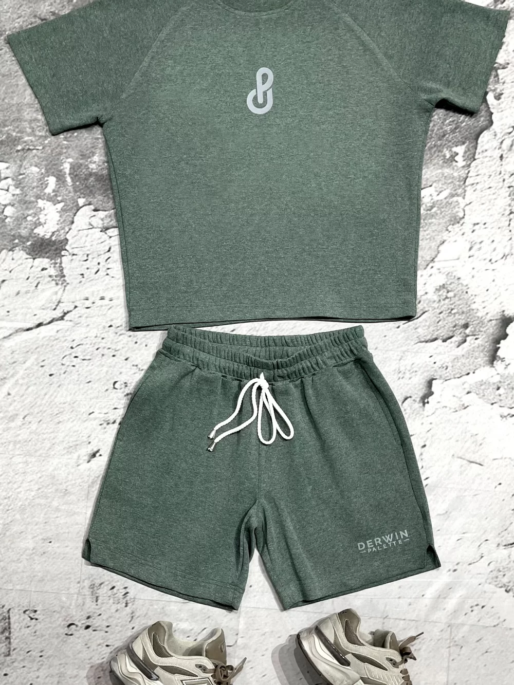 The Benchmark Sage Green Set - Shorts